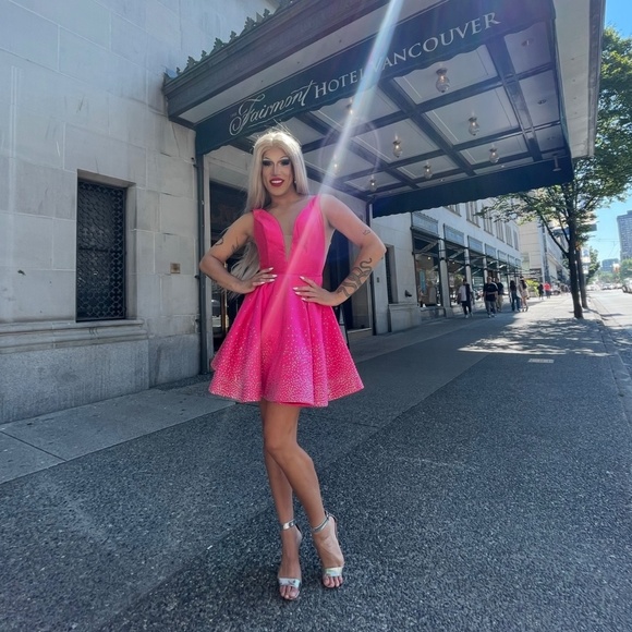 Pink Skater Dress - Picture 3 of 3